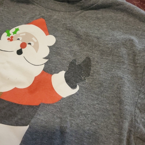 Young adult Tshirt, sz Medium 💚❤️ funny Santa with his North Pole - Picture 7 of 9